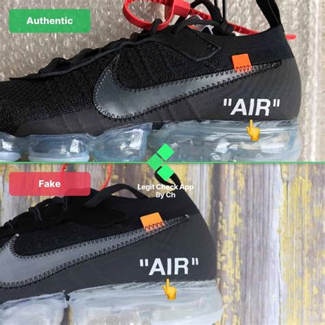 nike off white vapormax black fake vs real|nike vapormax flyknit off white.